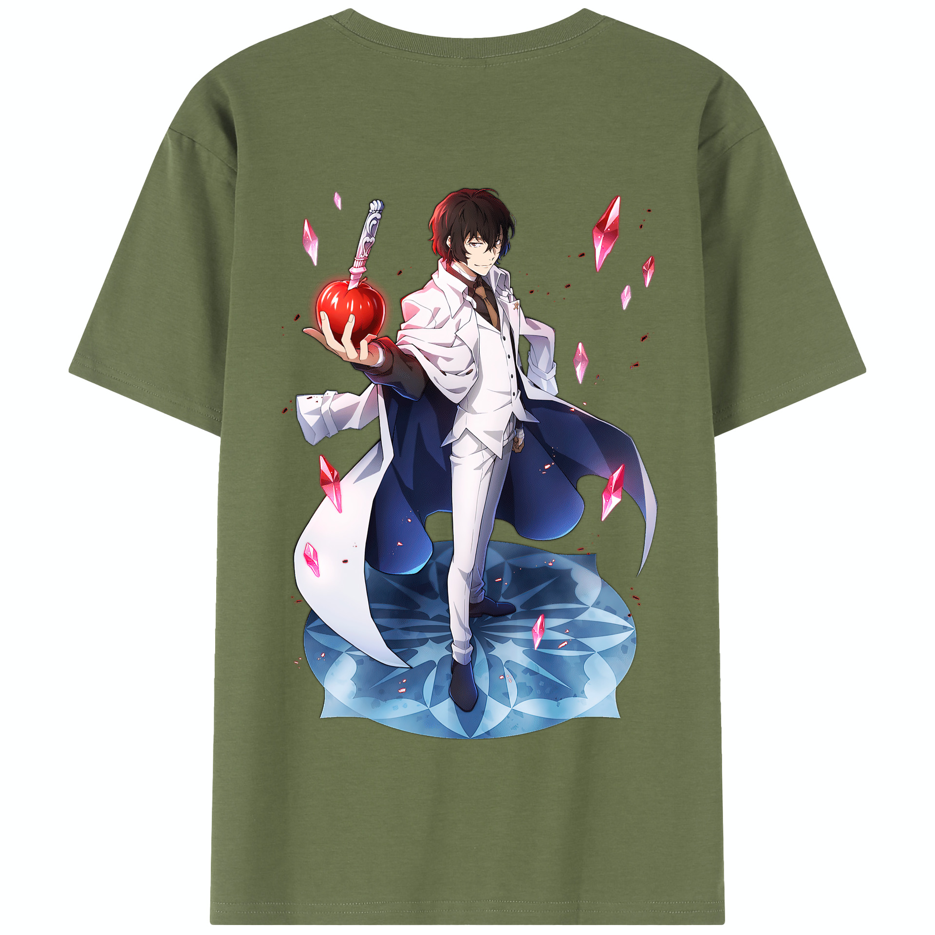 （画像用） 文豪ストレイドッグス Bungo Stray Dogs 綿100％半袖Tシャツ（背面プリント）
